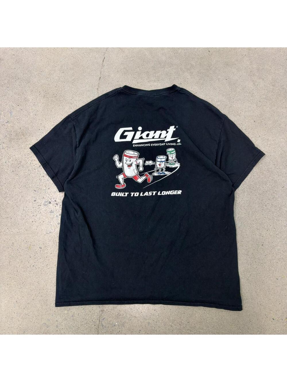 Vintage Giant Battery Mascot Humor T-Shirt Size XL